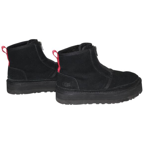 UGG Neumel Zip Platform Booties Black Red Size 9 - Picture 5 of 8